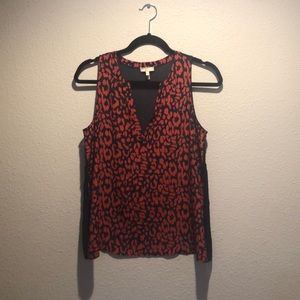 Joie silk animal print tank